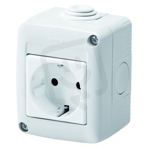 27 COMBI Zásuvka 2P+E+16A, DE, šedá GEWISS GW27814