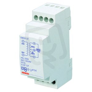 Transformátor pro zvukovou signalizaci, 15VA T.P.230V T.S.24V 2M  GEWISS GW96426