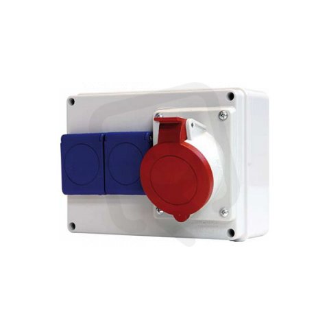 Zásuvková rozvodnice bez jištění 686 1x230V, 1x16A SCAME 686.12
