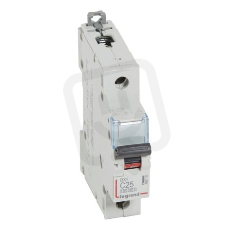 DX3 JISTIČ, 1 PÓLOVÝ, CHAR. C,25A 10000A/16KA LEGRAND 409116