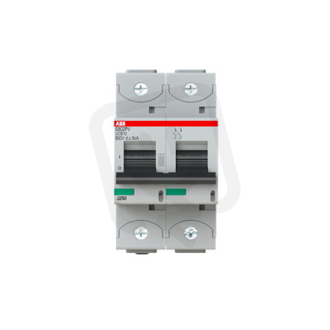 S802S-UCB10 jistič char. B 2p 10A 250V DC Icu 50kA ABB 2CCS862001R1105