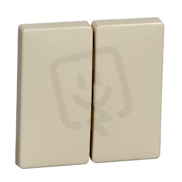 Schneider MTN412544 Merten Kryt spínače dvojitý, S-Design, White Cream