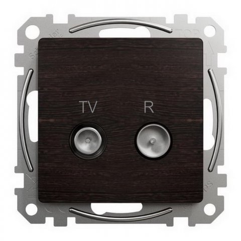 Sedna D/E TV R zásuvka koncová 4dB, Wenge SCHNEIDER SDD181471R