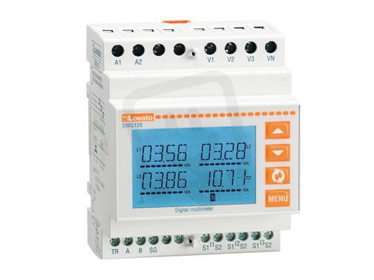 Lovato DMG100 Kompaktní digi. multimetr pro montáž DIN (4moduly) s LCD displejem
