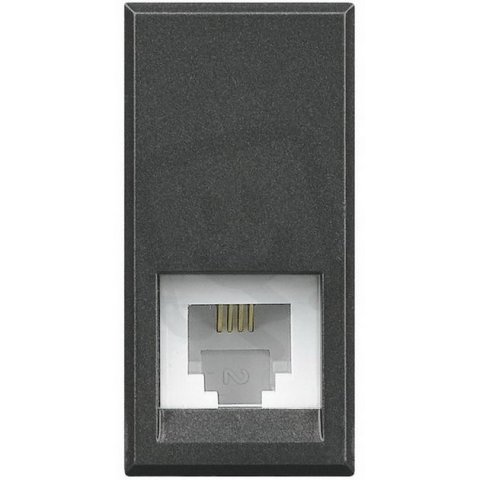 Legrand HS4258/11N BTAX ZÁSUVKA RJ11 1M ANTRACIT