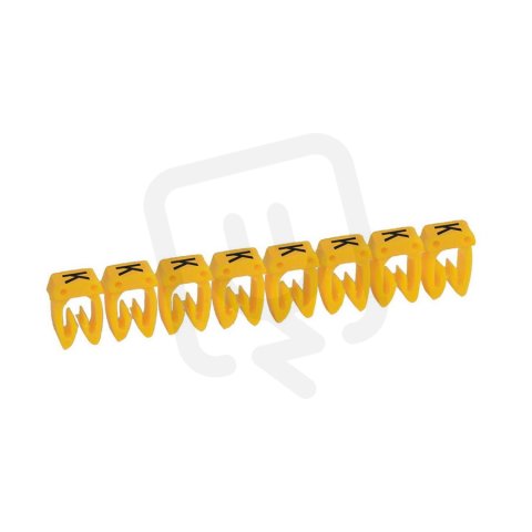 CAB3 PÁS ZNAČEK ''K'' ČERNÁ NA ŽLUTÉM POZADÍ 30KS PRO KABELÁŽ DO 1,5MM2