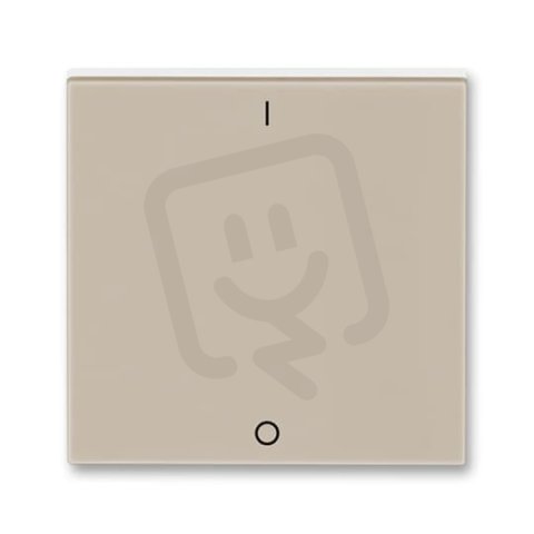 Kryt vypínače s potiskem 3559H-A00933 18 macchiato/bílá Levit ABB