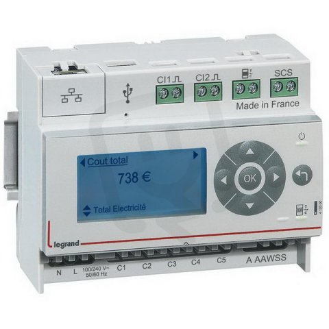 EMDX3 ECOMETR SPOTŘEBY 6 DIN LEGRAND 412000