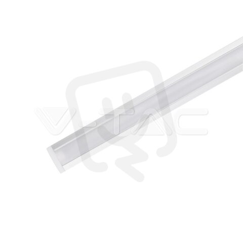 Aluminum Profil 2000 x 24.7 x 7mm Milky, VT-8106 V-TAC SKU3350