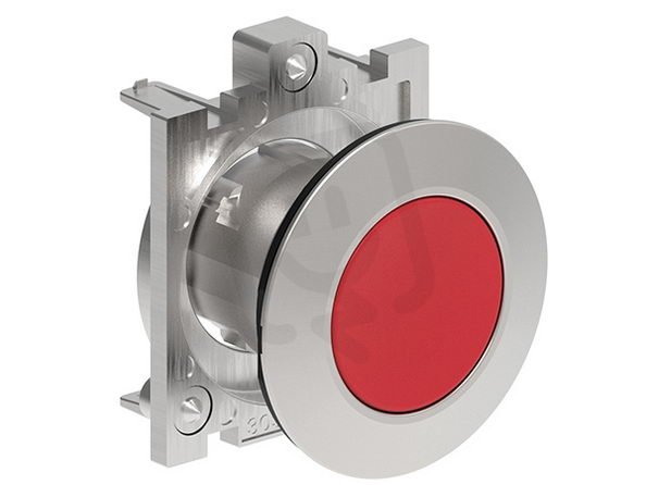 Lovato LPFQ104 PUSH-Tlačítkový ovladač d30mm zapuštěná kovové lícující červený