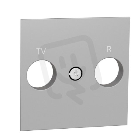 Unica Centrální deska pro TV/R zásuvku, Aluminium SCHNEIDER NU944030