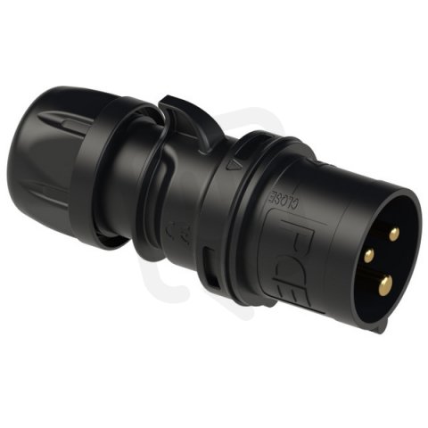 vidlice 3P, 32A/230V, 6h, IP44, černá MIDNIGHT PCE PC-023-6x