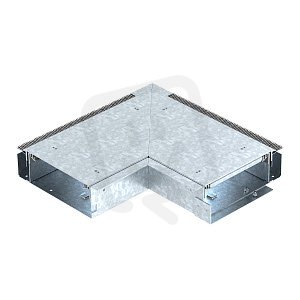Vnitřní roh OBO OKB IE 25085 ON s kartáčovou lištou 421x421x87 Ocel