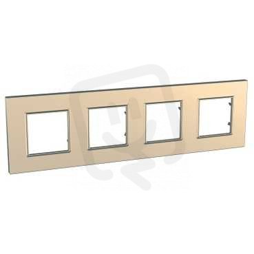 Unica Quadro Krycí rámeček čtyřnásobný, Copper SCHNEIDER MGU6.708.56