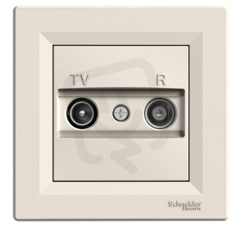 Schneider EPH3300323 Zásuvka TV-R, průběžná, krémová