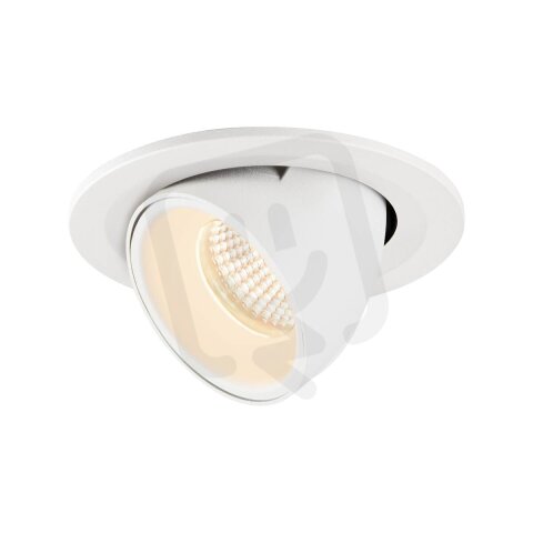 NUMINOS GIMBLE S, zápustné stropní svítidlo bílé 2700 K 40° SLV 1005880