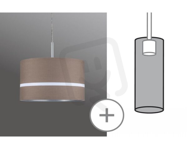 Látkové stínidlo Tessa hnědé max. 50W průměr 25cm 603.49 PAULMANN 60349