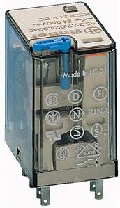Průmyslové relé, DIN, 2P/10A, 24V DC, MA_LED_ODn FINDER 55.32.9.024.0070