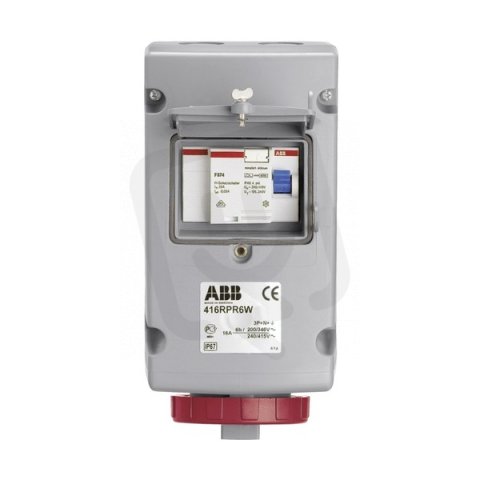 ABB 2CMA168341R1000 Zásuvka s proudovým chráničem, 5p., 16 A, IP67, 6 h