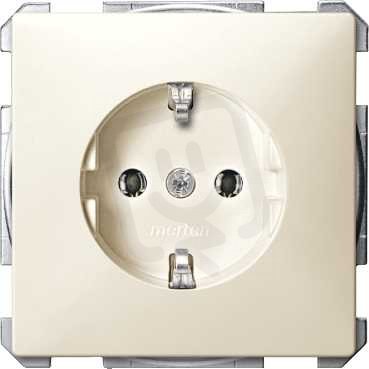 Schneider MTN2401-4044 Zásuvka 250V/16A s bočními zemnícími kontakty,clonky