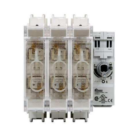 Pojistkový otočný odpínač Class J Eaton RDF60J-3 600V AC/250V DC,60A,3-pól
