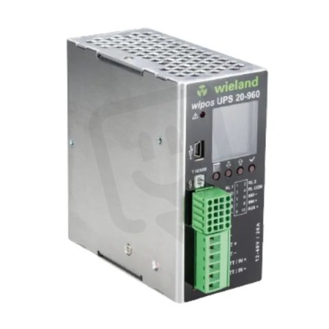 Spínaný napájecí zdroj USV-DC WIPOS UPS 20-960 WIELAND 81.000.6230.0