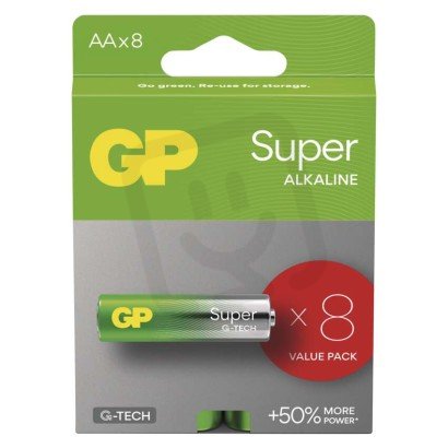 Alkalická baterie GP Super AA (LR6) B01218