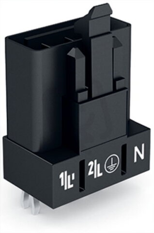 Konektor na desky plošných spojů rovné provedení 4pól. černá WAGO 890-814