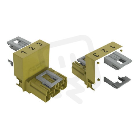 h-rozdělovač 3pól. Kód. B světle zelená WAGO 770-1762