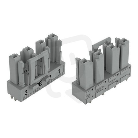 Zásuvka na desky plošných spojů rovné provedení 4pól. šedá WAGO 770-844/062-000