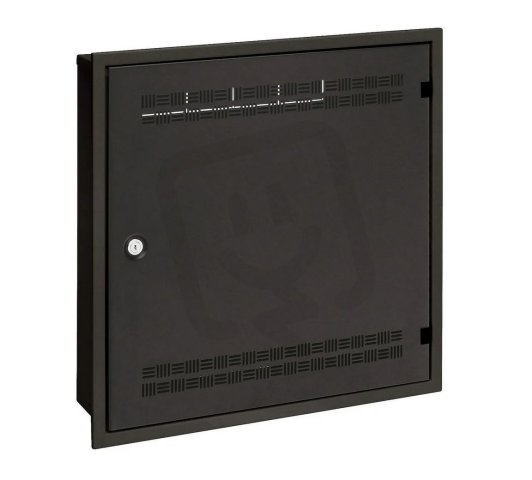 Rozvaděč SOHO LC-18 do zdi, lišty 2U,4U,11U 550x550 RAL9005, rámeček k zazdění