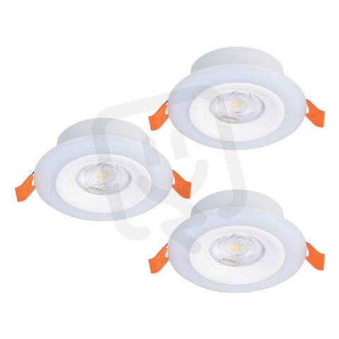 Zápustné svítidlo CALONGE RGB SET LED d98 bílá 3X3,8W IP44 EGLO 901117