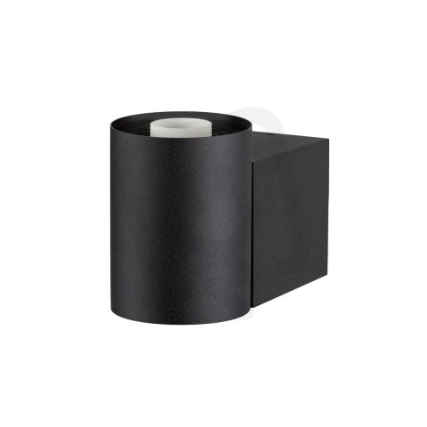 SLV VARYT, nástěnné světlo pro povrchovou montáž, kulaté, 1x max. 6W, E14, černé