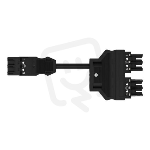Konfekcionovaný kabel Y, Eca, Kód. A, Černá WAGO 771-5001/296-000