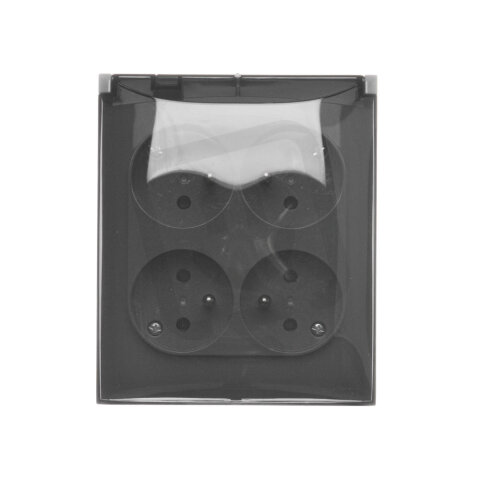 Zásuvka silová 4 násobná (přístroj s kry