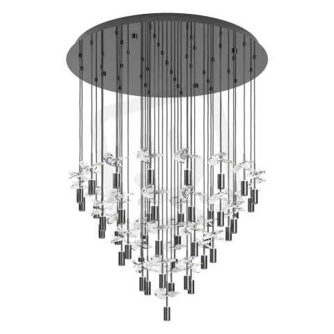 Závěsné svítidlo COMAREIRA LED-CCT 90,3W IP20 nikl nero  EGLO 390493