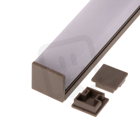 Koncovka profilu N8H bronz T-LED 096656