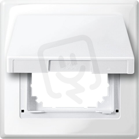 Krycí rámeček IP44, Merten M-Smart, s krytkou, polar white, lesklý plast 478019