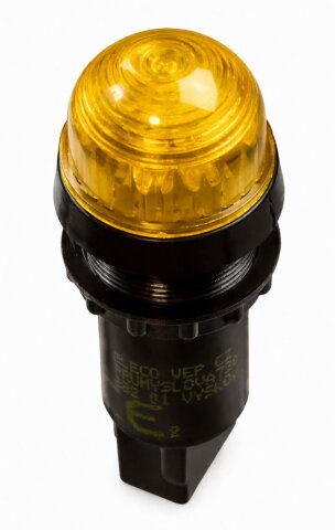 Indikační signálka HIS-95-K Y/W 24DC 22mm žlutá/bílá ELECO 31111630