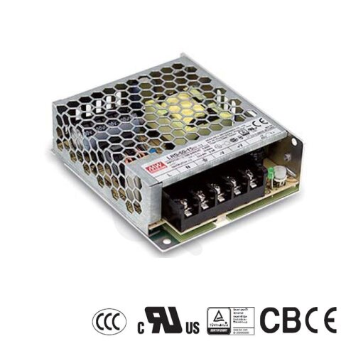 Spínaný zdroj uzavřený 50W 36V 1450mA MEAN WELL LRS-50-36