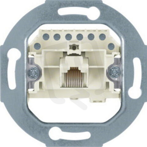 Zásuvka datová, RJ 45, UTP, Cat.3, modul přístroje, bílá HAGER WDF41073