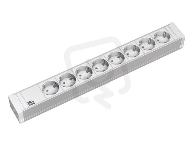 Bachman 333.601 19'' PVC 8xCEE7/3 power 2,0m CEE7/7