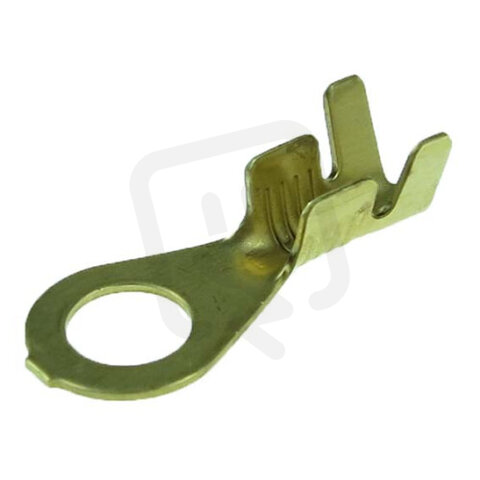 Oko neizolované mosazné mechanicky odolné 3-6mm2/M8/14mm/délka 31mm ONM 4-M 8/14