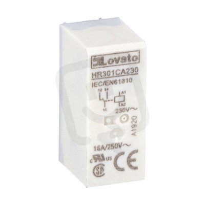 Lovato HR301CA230 Miniaturní relé 1 zap/vyp 16A 230VAC