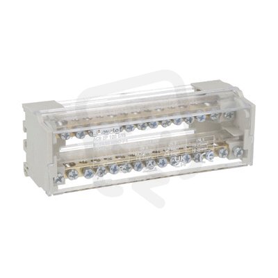 Distribuční blok 2P 125A 15 svorek