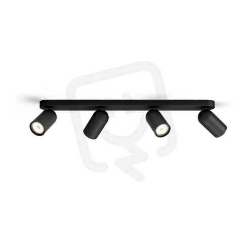 PONGEE bar/tube černá 4xNW 230V PHILIPS 5058430PN