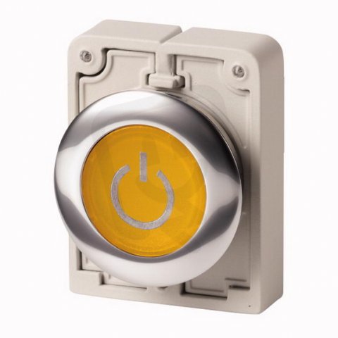 Eaton M30C-FDL-Y-X162 Prosvětlená ovládací hlavice, bez aret, žlutá X162