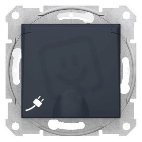 Sedna Zásuvka Schuko 2P+PE IP44, clonky, Graphite SCHNEIDER SDN3100370