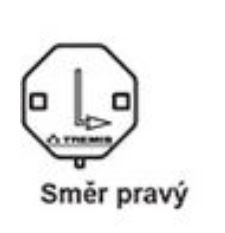 Štítek označení směr pravý (plast) TREMIS VS076