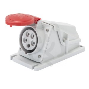 Gewiss GW62493  Zásuvka nástěnná, 90° 3pól.+N+T 32A 400V 6H IP44